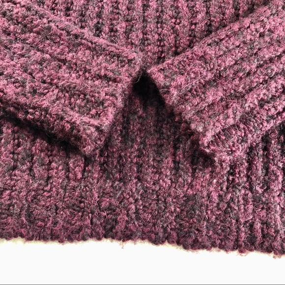 THEORY WOMENS ALPACA SWEATER BURGUNDY WINE S - Picture 5 of 15